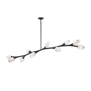 Blossom 10-Light Pendant in Black