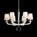 Emilea 6-Light Chandelier in Heirloom Gold with Clear Optic Crystals