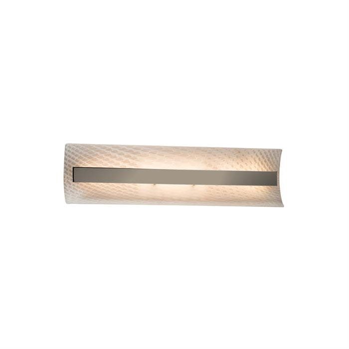 Contour 21 Linear Wall/Bath LED in Brushed Nickel with Artisan Glass shade
