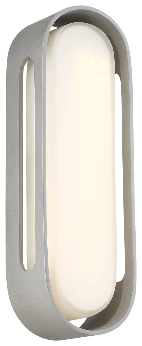 Floating Oval LED Bracket in Sand Silver - Lamps Expo