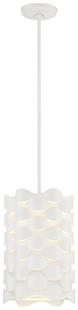 Coastal Current LED Mini Pendant in Sand White - Lamps Expo