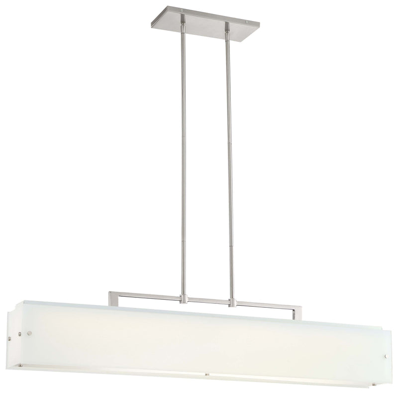 Button Island-Light in Brushed Nickel - Lamps Expo
