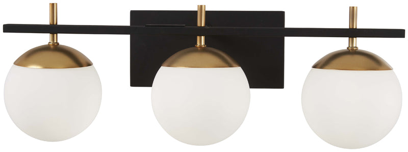 Alluria 3-Light Bath in Weathered Black & Autumn Gold - Lamps Expo