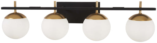 Alluria 4-Light Bath in Weathered Black & Autumn Gold - Lamps Expo