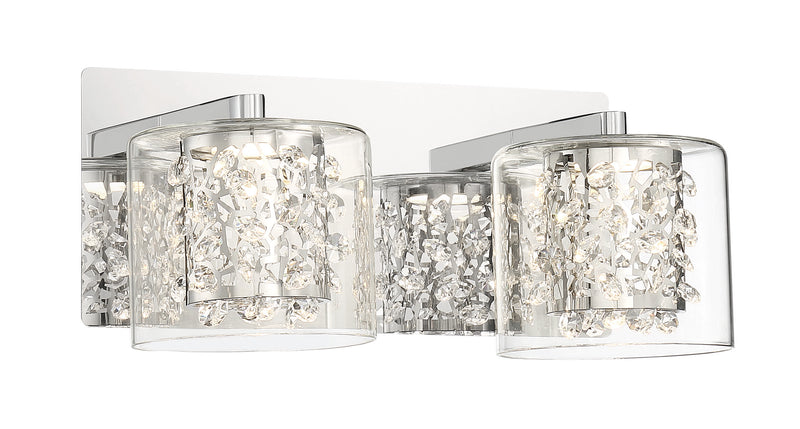 Wild Gems 2-Light LED Bath in Chrome - Lamps Expo