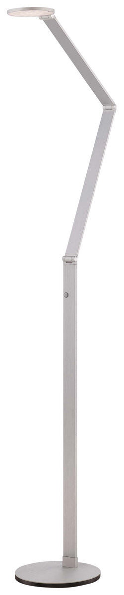 LED Floor Lamp in Chiseled Nickel - Lamps Expo