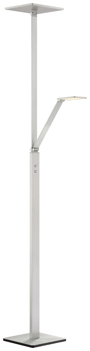LED Floor Lamp in Chiseled Nickel - Lamps Expo