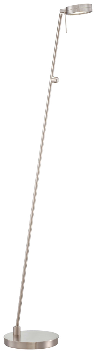 George's Reading Room Floor Lamp in Brushed Nickel - Lamps Expo