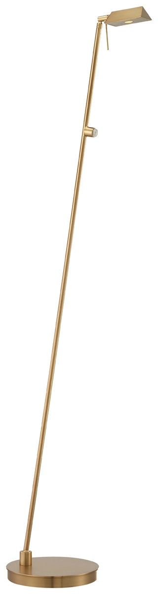 George's Reading Room Floor Lamp in Honey Gold - Lamps Expo