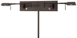 George's Reading Room 2-Light LED Swing Arm Wall Lamp in Copper Bronze Patina - Lamps Expo