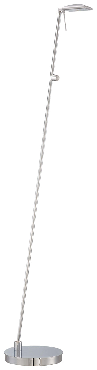 George's Reading Room Floor Lamp in Chrome - Lamps Expo