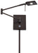 George's Reading Room 1-Light LED Swing Arm Wall Lamp in Copper Bronze Patina - Lamps Expo