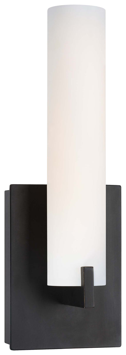Tube LED Wall Sconce in Dark Restoration Bronze - Lamps Expo