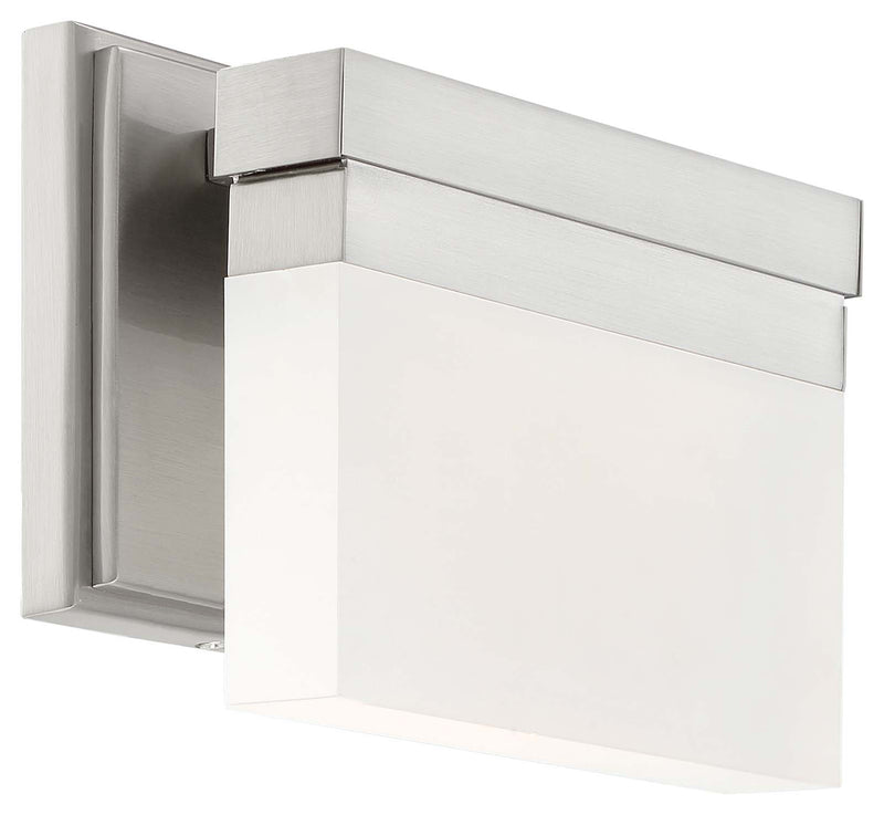Skinny 1-Light LED Wall Sconce in Brushed Nickel - Lamps Expo