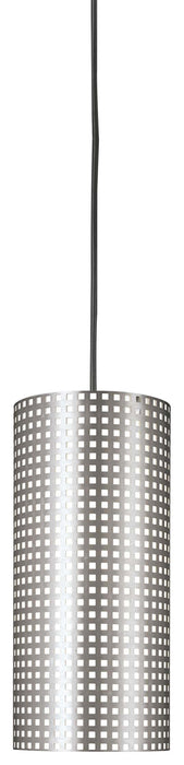Grid 1-Light Mini Pendant in Brushed Nickel - Lamps Expo