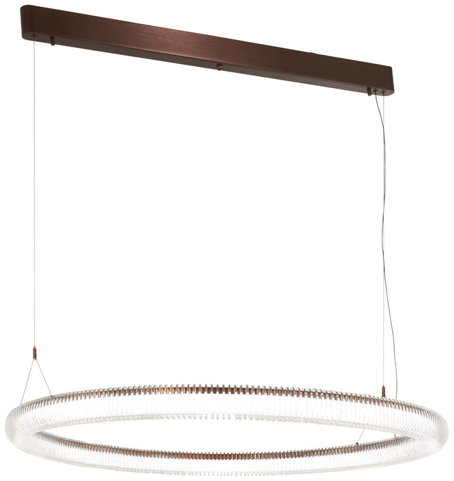 Roulette LED Pendant in Satin Bronze - Lamps Expo