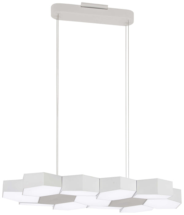 Hexacomb LED Pendant in Matte White - Lamps Expo