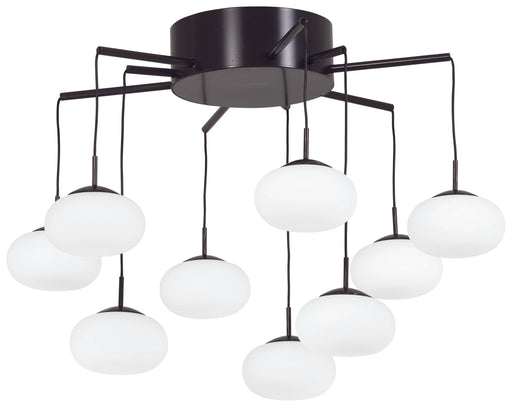 George's Web LED Chandelier in Bronze & Gold Dust - Lamps Expo