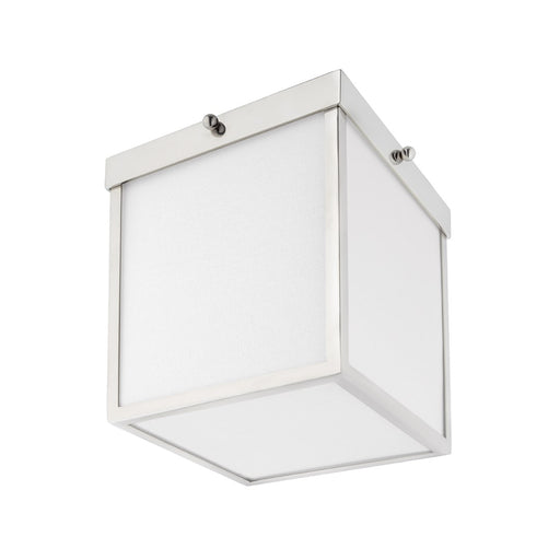 Monica 1-Light Flush Mount in Polished Nickel - Lamps Expo