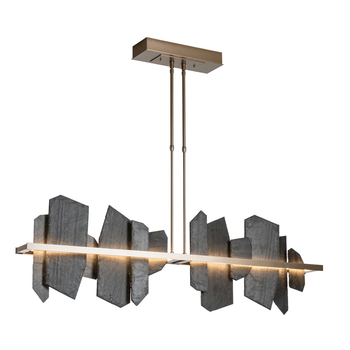Ardesia Linear LED Pendant in Soft Gold (84)