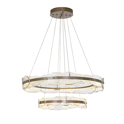 Solstice LED Tiered Pendant in Soft Gold (84)