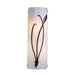 Forged Leaf and Stem Sconce in Dark Smoke (07)