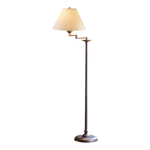 Simple Lines Swing Arm Floor Lamp in Natural Iron (20)