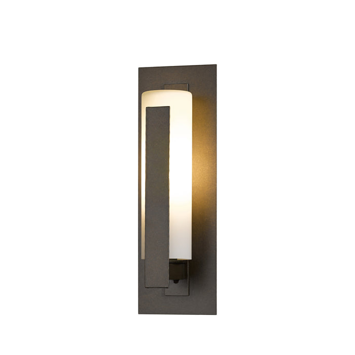 Forged Vertical Bars Small Outdoor Sconce in Coastal Bronze (75)