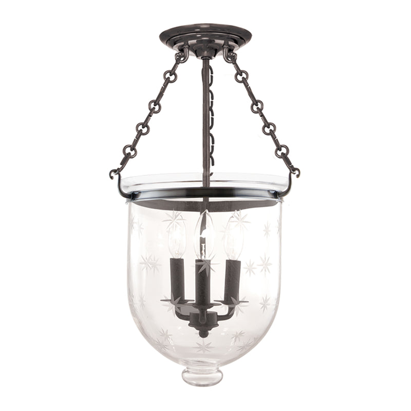 Hampton 3-Light Semi-Flush Mount - Lamps Expo