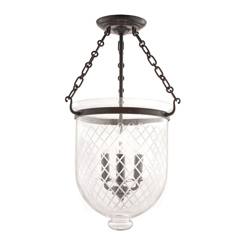 Hampton 3-Light Semi-Flush Mount - Lamps Expo