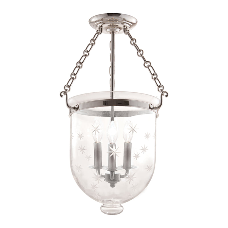 Hampton 3-Light Semi-Flush Mount - Lamps Expo