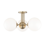 Stella 3-Light Semi-Flush Mount - Lamps Expo