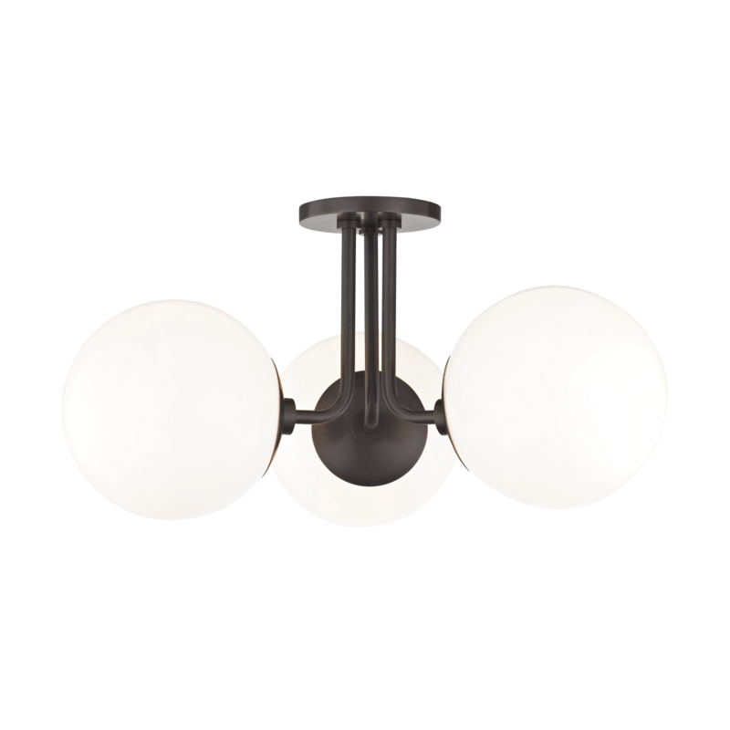 Stella 3-Light Semi-Flush Mount - Lamps Expo