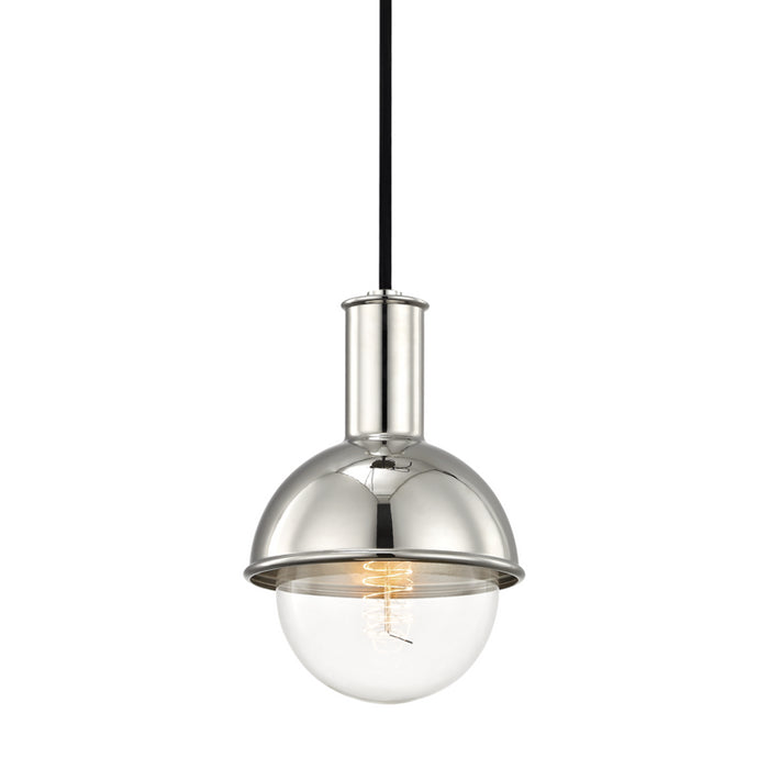 Riley 1-Light Pendant in Aged Brass - Lamps Expo