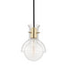 Riley 1-Light Pendant with Glass - Lamps Expo