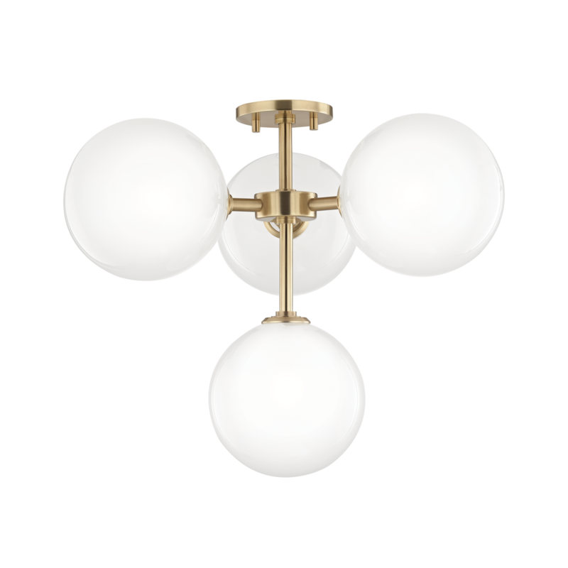 Ashleigh 4-Light Semi-Flush Mount - Lamps Expo