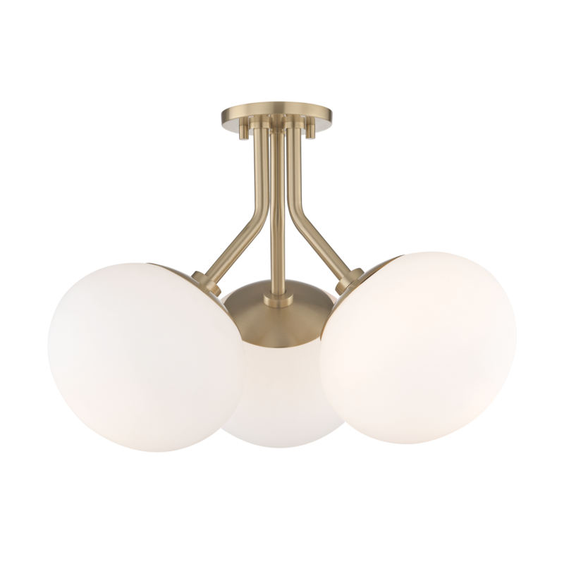 Estee 3-Light Semi-Flush Mount - Lamps Expo