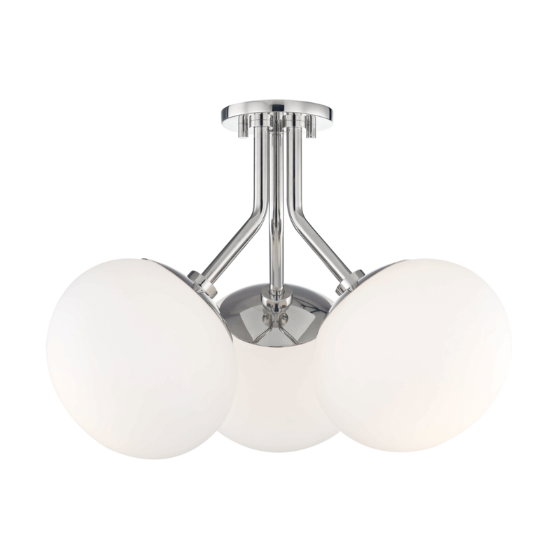 Estee 3-Light Semi-Flush Mount - Lamps Expo