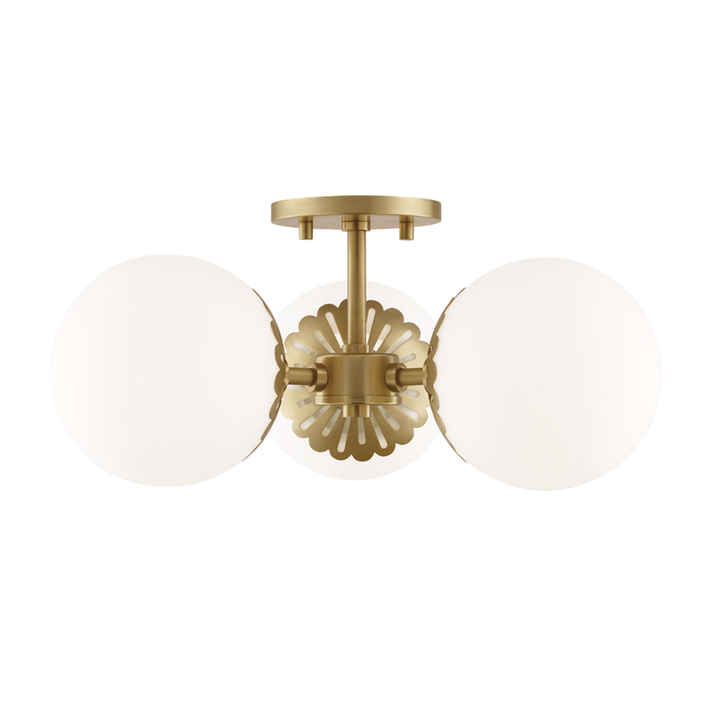 Paige 3-Light Semi-Flush Mount - Lamps Expo