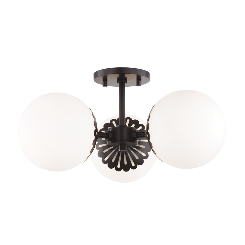 Paige 3-Light Semi-Flush Mount - Lamps Expo