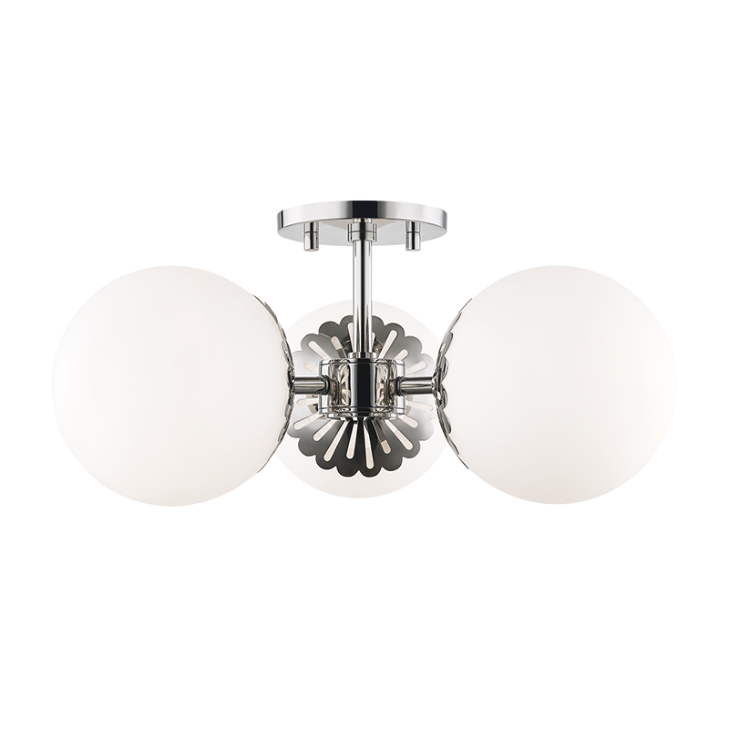 Paige 3-Light Semi-Flush Mount - Lamps Expo
