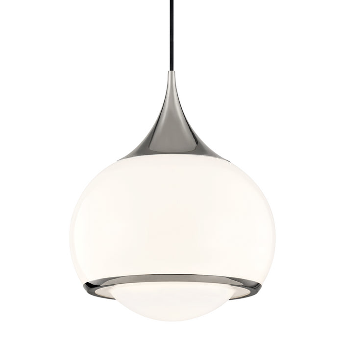 Reese 1 Light Large Pendant in Polished Nickel
