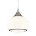 Reese 1 Light Large Pendant in Polished Nickel