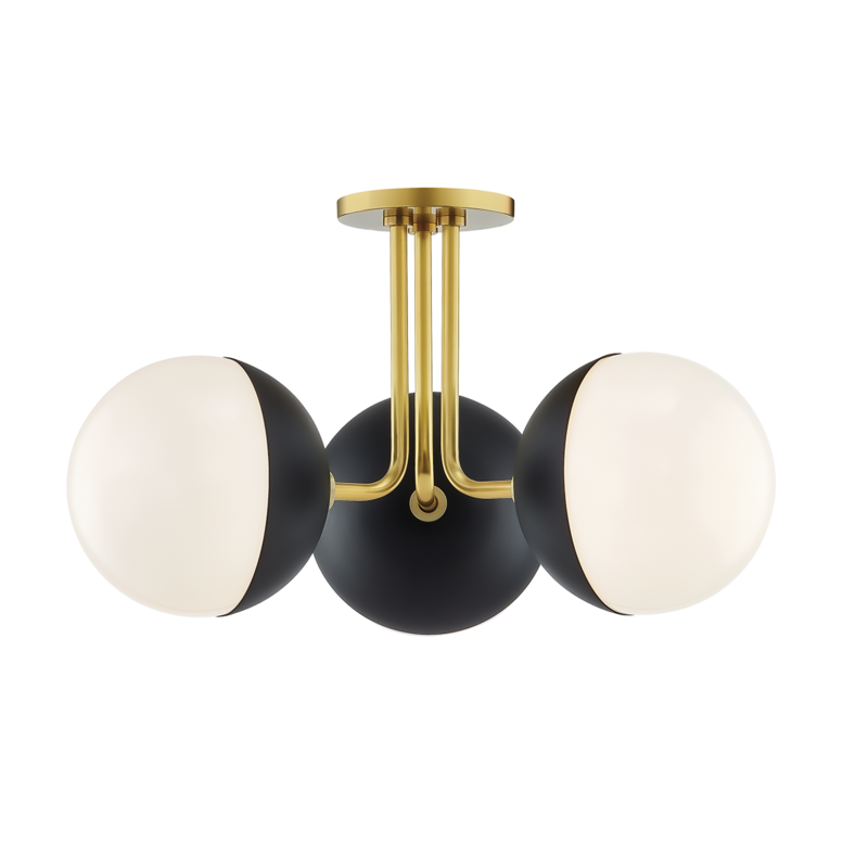 Renee 3-Light Semi-Flush Mount - Lamps Expo