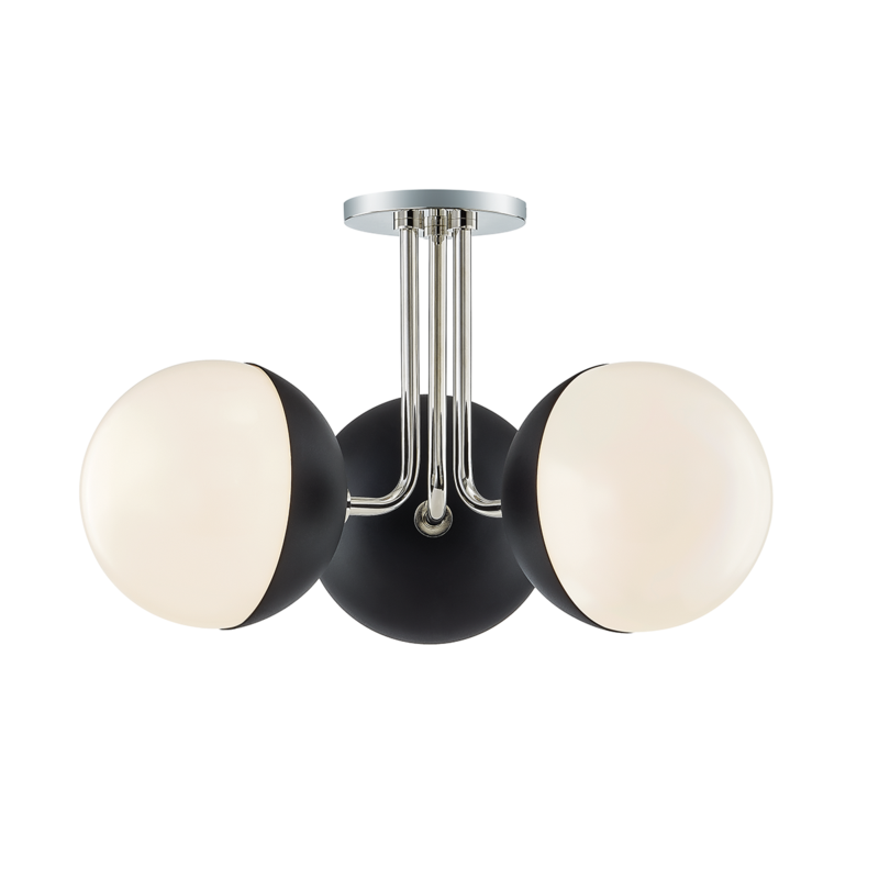 Renee 3-Light Semi-Flush Mount - Lamps Expo
