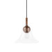 Dani 1-Light Pendant in Aged Brass - Lamps Expo
