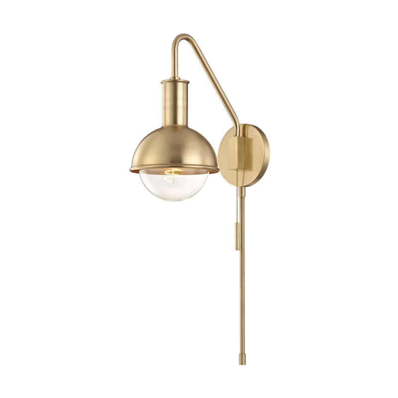 Riley 1-Light Wall Sconce with Plug - Lamps Expo