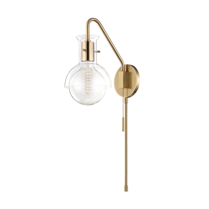 Riley 1-Light Wall Sconce with Plug - Lamps Expo