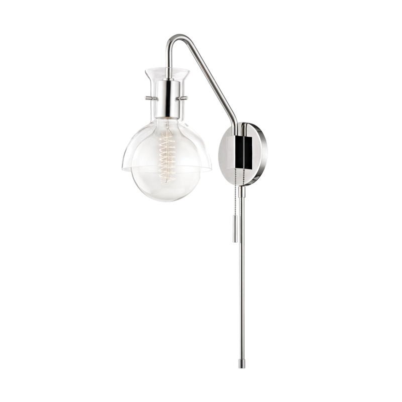 Riley 1-Light Wall Sconce with Plug - Lamps Expo
