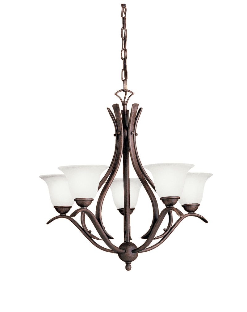 Dover 5-Light Chandelier with Glass Shades - Lamps Expo